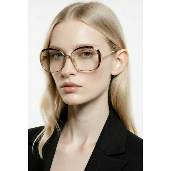 Vintage Christian Dior Sunglass Frames 2132 Gold Tortoise 54 16 No Lenses main image 5